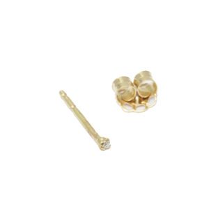 עגילי טייני פירסינג זהב יהלומים tiny piercing gold diamond