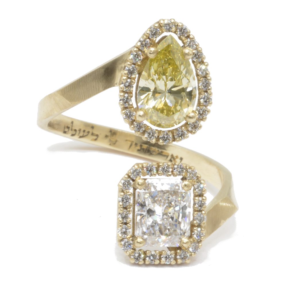 עיצוב אישי טבעת אירוסין תכשיטים מיוחדים custom made ring engagement jewelry from israel